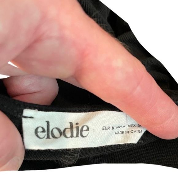 ELODIE Comfy Drawstring Flare Leg Knit Pants - Picture 4 of 4